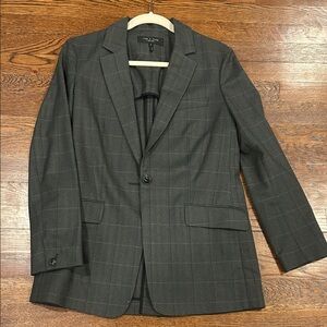 Rag & Bone Olive Grey Plaid Women's Blazer